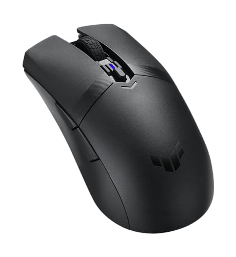 ASUS TUF Gaming M4 Wireless optische Gaming-Maus (kabellos, beidhändig, 12.000 DPI-Sensor, DPI-Taste, Aura Sync, sechs programmierbare Tasten), schwarz – Bild 5
