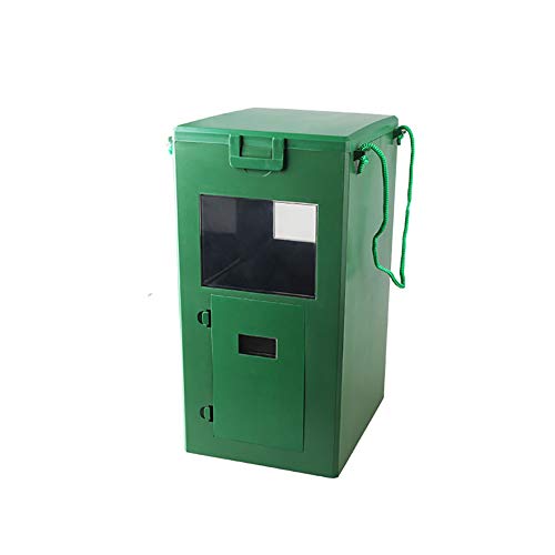 Gyfdjh Automatic Feeding of Fish in Ponds, Regular Quantitative, Long-Term Preservation, ABS Material - 3L Large Capacity Automatic Feeding Device,green