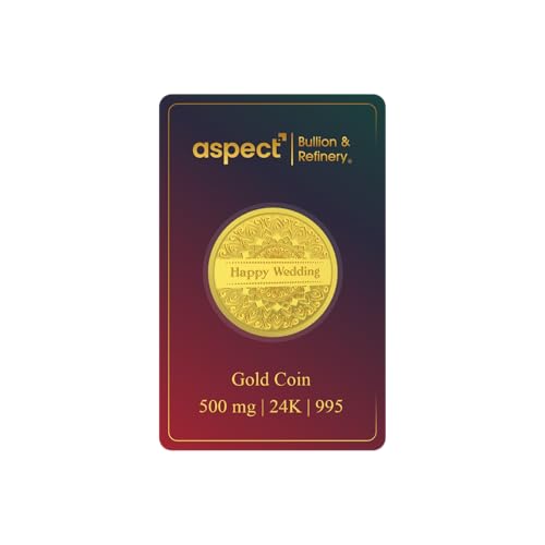 Image of ASPECT BULLION 500 Milligram Yellow Gold Coin 24kt (995) Pure Gold