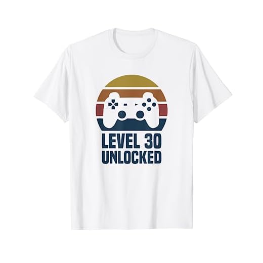 Level 30 Unlocked 30º Cumpleaños 30 Años Videojuego Camiseta