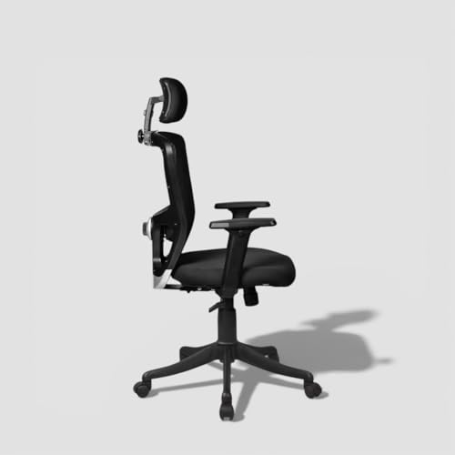 Image of Ergonomic High Back Mesh Office Chair with Headrest | Adjustable Armrests & Height | Breathable Swivel Computer Chair for Home & Office