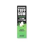 ROCKJAW® Tuff Gum Performance | Tough Jaw Training Gum | 40mg Caffeine | 40mg Taurine | B Vitamins | Aspartame Free, Sugar-Free | 1350mg Xylitol | Hard Jawline Chewing Gum | 10 Pieces