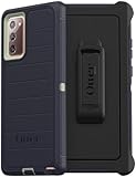 OtterBox Defender Screenless Series Rugged Case & Belt Clip Holster for Galaxy Note 20 5G (NOT Ultra) Retail Packaging - Varsity - with Microbial Defense