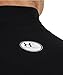 Under Armour Men's HeatGear Armour Comp Mock Short Sleeve T-Shirt, Black (001)/White, Large
