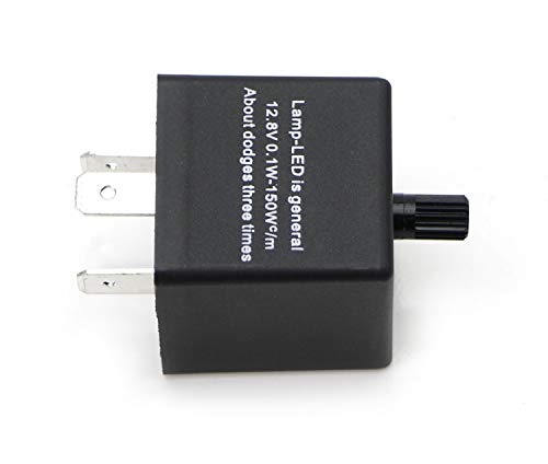 Ijdmtoy (1) 3-Pin Cf-13 Cf13 Ep34 Electronic Flasher Relay Fix W/Speed Adjustable Function As Led Turn Signal Light Bulbs Resolve Rapid Quick Flash Issue #TOP2