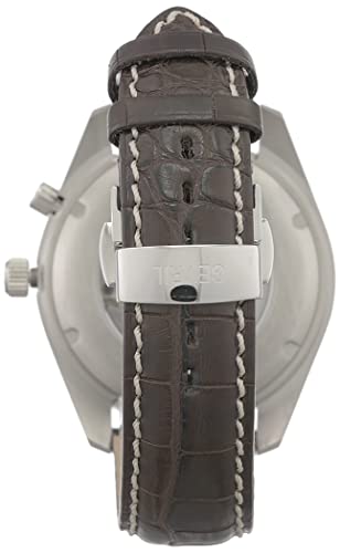 Gevril Men Lenox Automatic Watch with Stainless Steel Strap, Brown, 22 (Model: 49004L.1),Silver2