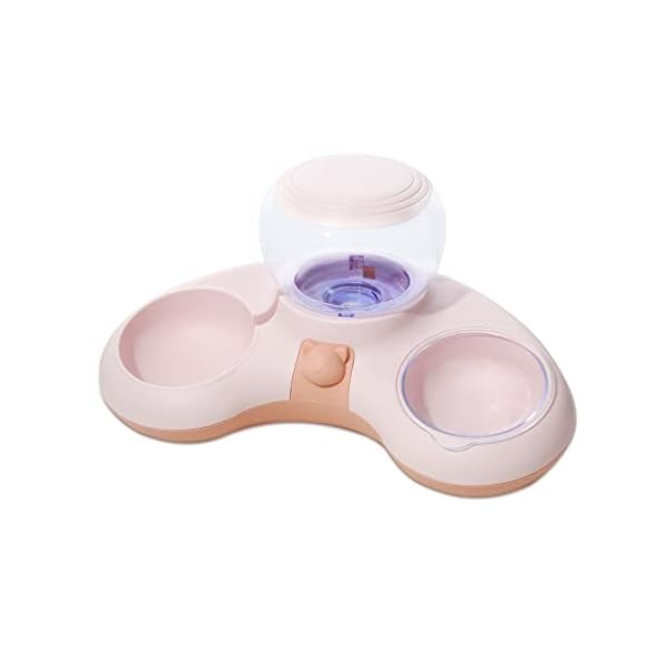 Automatic Pet Feeders- Crescent Shaped Cat Food Dispenser, Siphon Principle Cat Food Water Bowl, Pet Water Dispenser, Suitable for Any Small to Medium Size Cats and Dogs – Pink Automatic Pet Feeders- Crescent Shaped Cat Food Dispenser, Siphon Principle Cat Food Water Bowl, Pet Water Dispenser, Suitable for Any Small to Medium Size Cats and Dogs – Pink