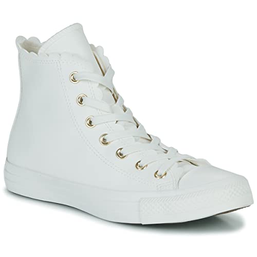 CONVERSE Femme Chuck Taylor All Star Mono Sneaker, Vintage White Egret Gold, 35 EU
