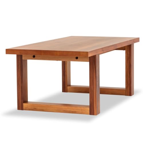 Image of Solid Sheesham Wood Coffee Table, Durable Sheesham Construction, Polished Rosewood Finish, Sturdy Modern Design, Brown, 70 * 40 * 32CM
