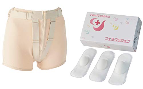 FemiCushion Pelvic Organ Prolapse Lite Kit: Undergarment, Pads, & Cushion (Size I S)