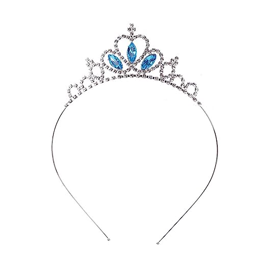 PLABBDPL ELSA Tiara Kristallkrone mit Strasskamm für Brautkrone,Hochzeit,Abschlussball,Festzug,Prinzessinnenpartys,Hochzeit Tiara,Diadem Kinder,Prinzessin Kronekrone, Damenkrone Geburtstag Partys