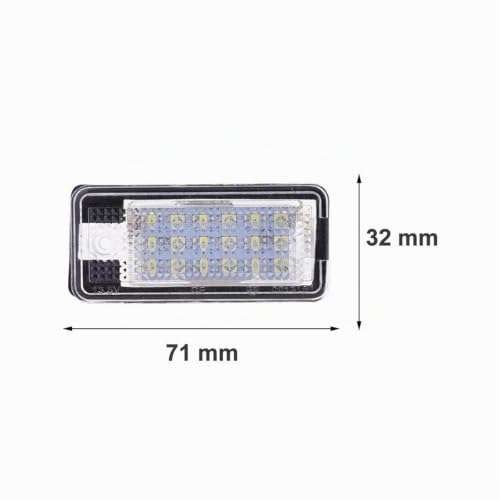 Plafones luces LED matrícula para viajes nocturnos seguros en Audi A3 8P y Q7 2