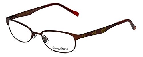 Lunettes Lucky Brand Lizzie marron 48mm avec verres de démonstration pour monture optique