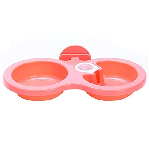 ARRPet Dogs Cats Hanging Dish Bowls Feeder,pink,S