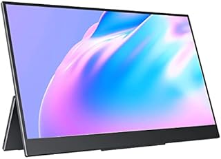 cocopar Travel Monitor – Upgraded 15.6 Inch 1080P FHD HDR IPS Ultra Slim USB-C Portable Display with Kickstand Dual Type-C Mini HDMI Dual Speakers for Laptop PC Mac Surface Xbox PS4 Switch