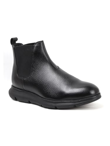 Image of Carlton London Men's Modern Ankle Chelsea Slip-On Boot with Lightweight