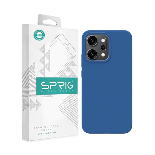SPRIG Compatible with Oppo Reno 14 Pro Premium SilkTone Back Cover Drop Tested Shock Proof Mobile Case for Men, Women, Boys and Girls with Camera Protection (Navy Blue)