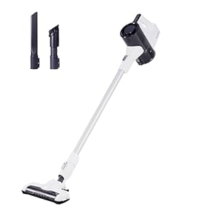 Amazon Basics Cordless Vacuum Cleaner with Brushless Motor 0.4L, White