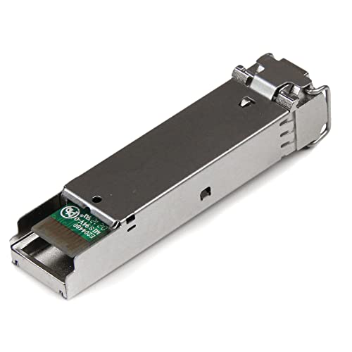 Image of StarTech Cisco GLC-SX-MM Compatible SFP Module, 1000BASE-SX (SFPGLCSXMMST) | 1GbE Multimode Fiber Optic Transceiver, 1GE Gigabit Ethernet SFP, LC 550m, 850nm, Cisco IE3400, IE3300, IE3200