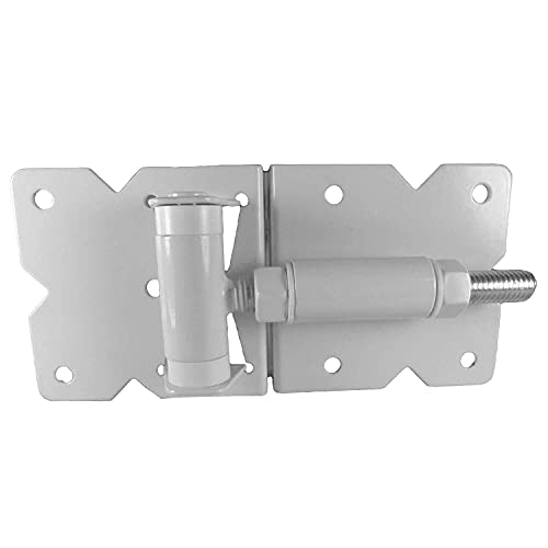Vinyl Gate Hinges White (For Vinyl, Pvc Etc Fencing) Vinyl Fence Gate Hinges W/Mounting Hardware -Vinyl Gate Hinges Have A 90 Degree Bracket Resulting In A Positive Hinge To Gate Connection #TOP6