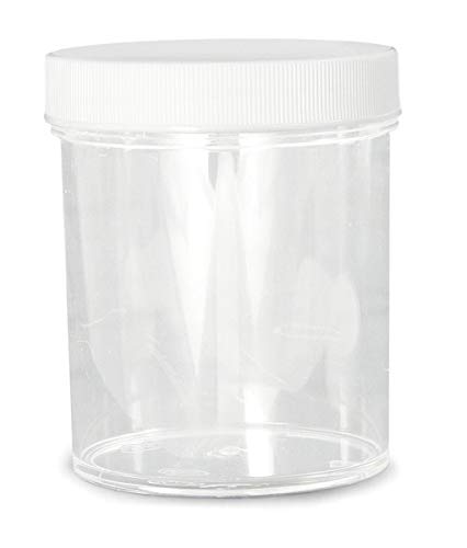Contenedores de muestra de boca ancha Qorpak 3811 de poliestireno transparente y 60 ml