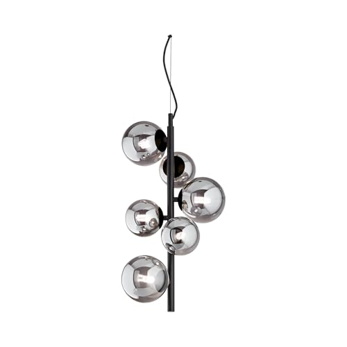 Perlage Sp6 Nero Sospensione Ideal Lux