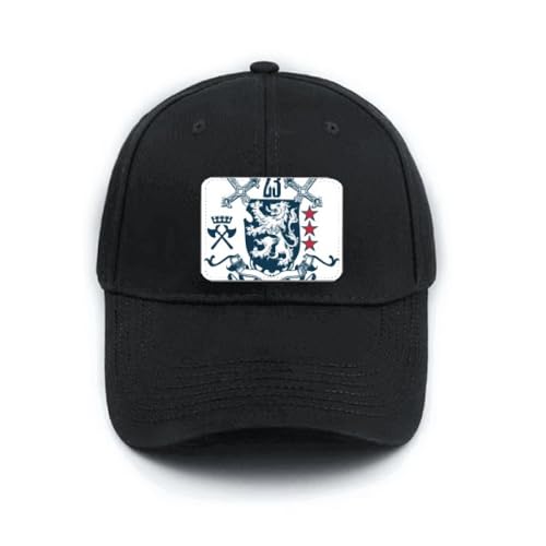 Casquette médiévale lion des chevaliers de l'UE en coton noir réglable pour passionnés d'histoire