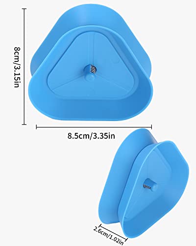 4 Stück Kinder Kartenspiel,Freisprech Kartenständer, Dreieckiger Spielkartenhalter, Kunststoff Kartenhalter, Spielkarten Halter für Senioren Erwachsene – Bild 3