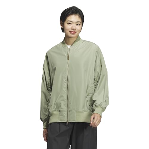 adidas ジャケットカレッジ ルーズフィット ボンバージャケット KTX38レディース