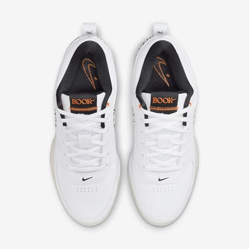 Nike Book 1 (White/White-Black-Clay Orange)4