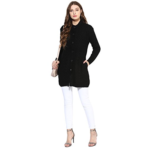 Image of One femme Women's Woollen Solid Color Coat