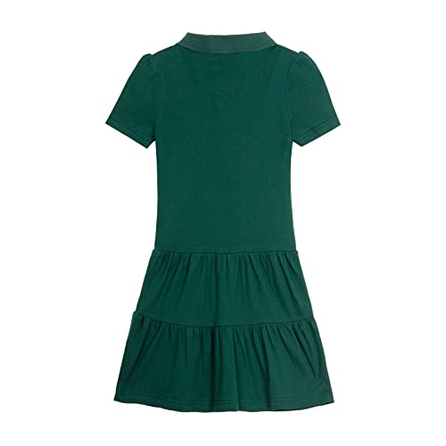 LittleSpring Girls Uniform Pique Polo Dress Short Sleeve2