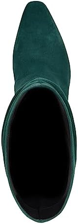 GUESS Women's YEPPY Fashion Boot, Green Suede 310, 5.5 | Image 1