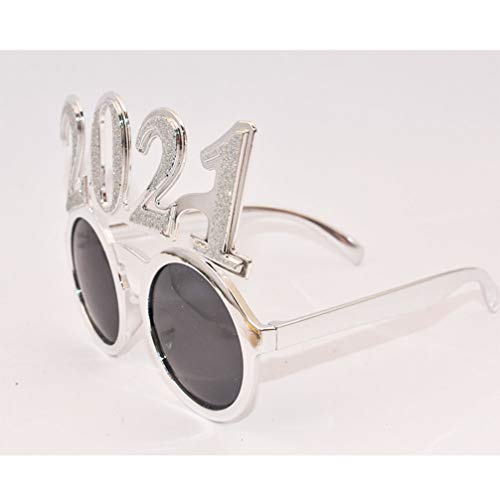 2 Peças 2021 Acessórios Para Festa 2021 Novos Óculos Acessórios De Equipamento De Véspera De Ano Nov