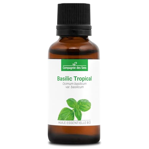 ALBAHACA - 30 mL - Aceite Esencial Orgánico - 100% Puro, Natural, Quimiotipado y Certificado AB