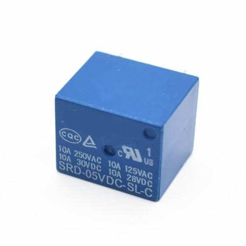 Relés de potencia SRD-05VDC-SL-C 5V de 5 pines para proyectos de electrónica 5 unidades 2