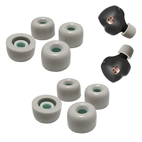 Image of Luckvan Memory Foam Tips for Sony WF-1000XM4 Ear Tips Replacement WF-1000XM5 Foam Tips for Sony Earbuds WF-SP900 WF-SP800N WF-1000XM3 WF WI Series Fit Sony Charging Case 4 Pairs L Gray