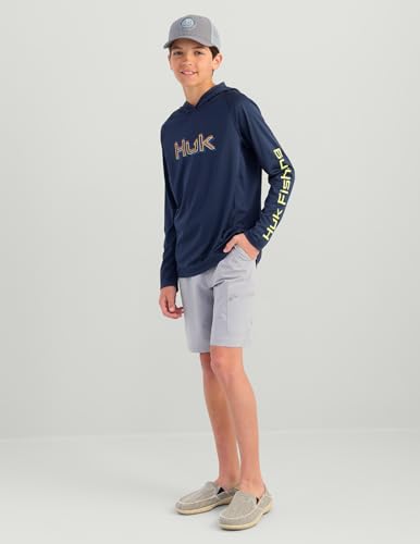 HUK Boys' Pursuit Long Sleeve Graphic Hoodie, Lightweight, UPF Sun Protection, Quick-Drying Fishing Shirt2