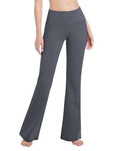 Image of BUBBLELIME Women Out Pockets High Waist Bootlegs Tummy Control Yoga Flared