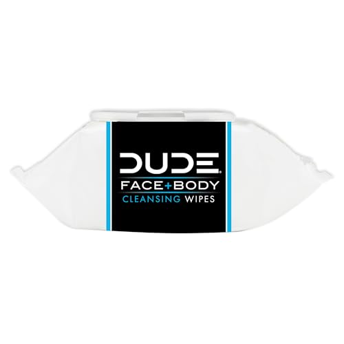DUDE Wipes - Face and Body Wipes - 3 Pack, 90 Wipes - Unscented Wipes with Sea Salt & Aloe - 2-in-1 Body & Face Wipes - Alcohol Free and Hypoallergenic Cleansing Wipes - Image 4