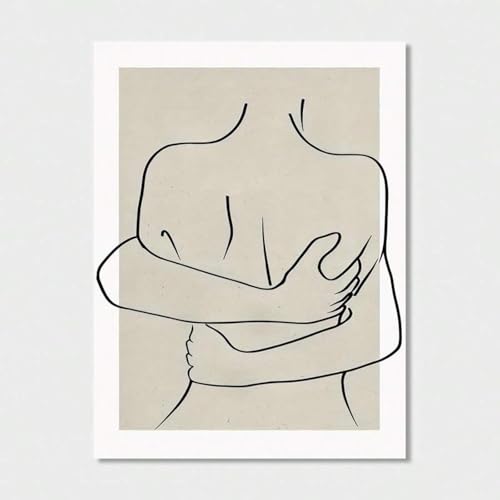 Toile murale bohème Love pour salon moderne affiche couple 21x30cm