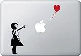 Girl with Red Balloon - Vinyl Laptop or Macbook Decal