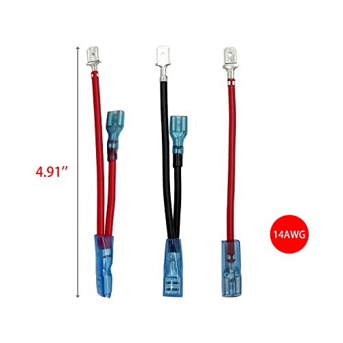 Image of 2 Sets 5 Pin Rocker Switch Connection Jumper Wire Set with Male & Female Terminals Wiring Connector for Automotive Truck Yacht RV Trailer Central Console Switch Replacement