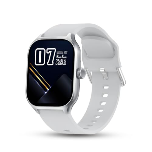 Image of PunnkFunnk NovoLux HD Display Smartwatch for Men & Women Answer /Make Calls, Heart Rate Monitor, 113+ Sports Modes, Step Counter, IP68 Waterproof, Compatible with Android & iOS(Grey)