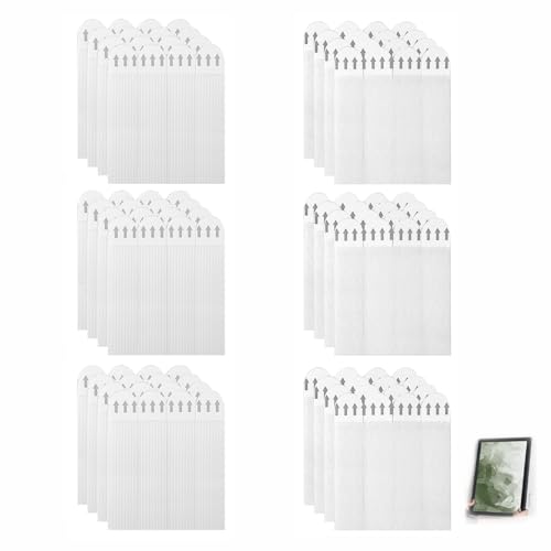 36 Paar (72 Stück) Klebestreifen zum Aufhängen von Bildern, Klebestreifen Klettband Streifen Bilder-Montagestreifen Poster Strips Bilderaufhängestreifen 19 x 92 mm beschädigungsfrei für Kunstwerke