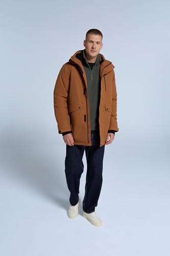 Animal Lisbon Mens Waterproof Parka - Taped Seams & Breathable Coat with Thermal Microfleece Lining & Pockets - Autumn Winter, Walking, Hiking & Outdoors Brown XS - Image 2