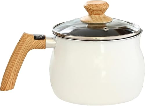 Zxyler 15cm 2.5L マルチポット ミニ鍋|IH・ガス火対応 ガラス蓋付き 片手鍋 ご飯鍋・ミルクパン・揚げ鍋兼用 少人数・一人暮らし最適