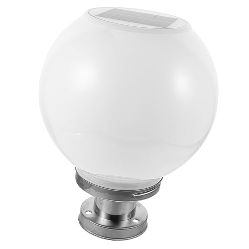 Angoily Luz Solar Exterior Bola Para Jardín y Patio Lámpara Ecológica Con Instalación Fácil y Alta Resistencia Iluminación Decorativa Para Poste De Jardín
