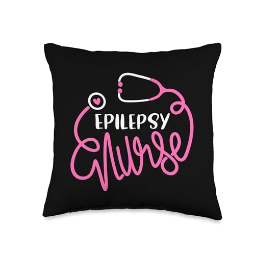Cute Epilepsy Nurse RN Seizure Disorder Nursing Department Throw Pillow