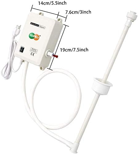 YUEWO 110V AC Single & Double Tube Bottled Water Dispenser Pump System for 5 Gallon Bottle Compatible Use with Coffee/Tea Machines, Water Dispensers, Refrigerators, Ice Makers (Sing Tube)